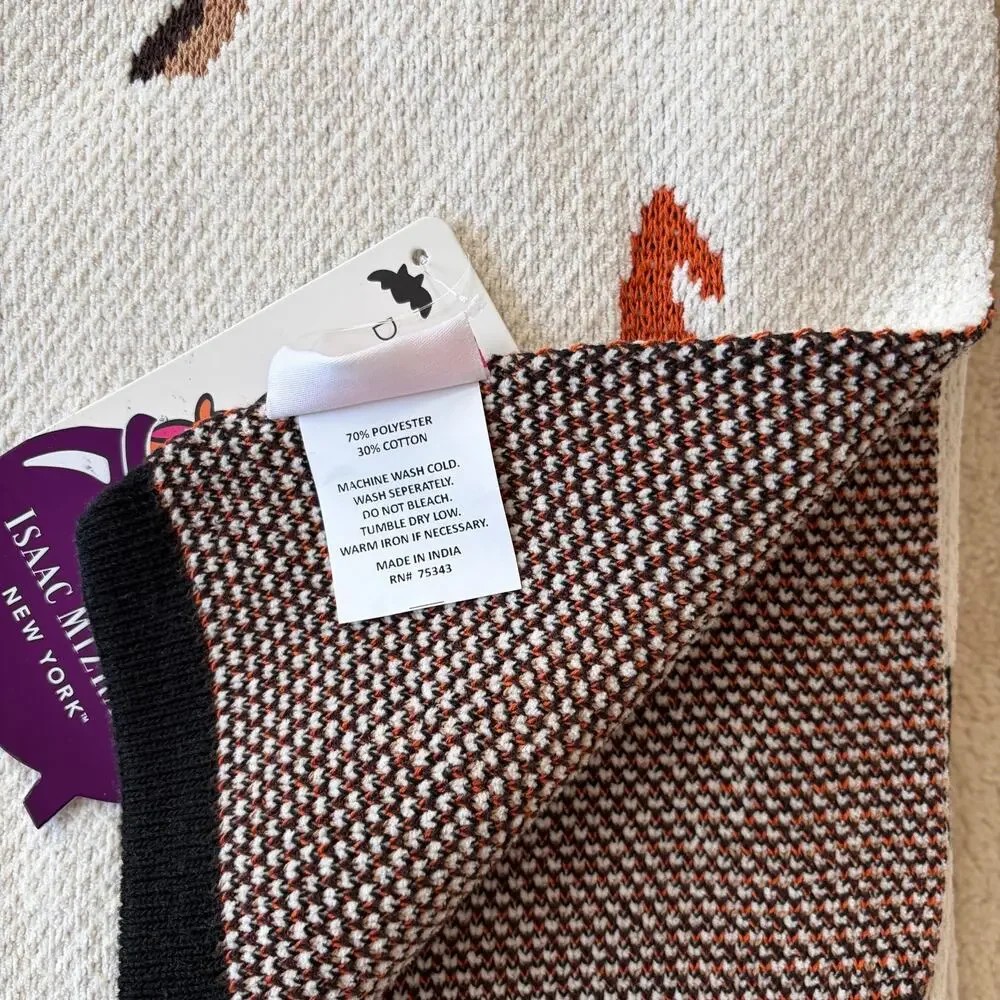 Isaac Mizrahi Dachschund Throw 50x70 Cute Halloween Dog Blanket NEW